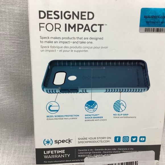 SPECK PRESIDIO GRIP PHONE CASE FOR LG G6 WITH IMPACTIUM SHOCK BARRIER NWT - Picture 4 of 10